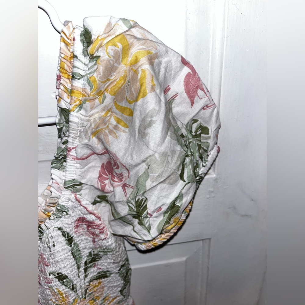 Place Ruched Top Ruffle Sleeve Sundress - Picture 6 of 8